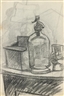 Juan Gris, LE SIPHON ( RECTO ); ÉTUDE DE NU ET ÉTUDE DE TÊTE ( VERSO )