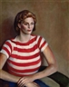 Guy Pène du Bois, Girl in Striped Sweater