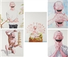 Yue Minjun, Smile-Ism series: five prints