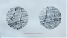 Richard Long, Double drawing of a Cornish Slate