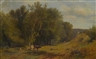 James McDougal Hart, Livestock near a river
