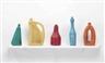 Tony Cragg, 5 works: Bottles on a Shelf