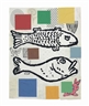 Donald Baechler, Abstract composition with fish