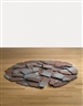 Richard Long, RED-BLUE SLATE CIRCLE