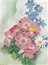 Georgia O'Keeffe, Pink Roses and Larkspur