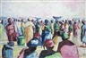 Ufuoma Onobrakpeya, Fish market in Dakar