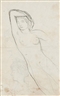 Pierre Bonnard, Nude (double-sided drawing)