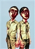 Zeng Fanzhi, Mask Series (Two Men)