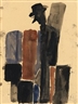 Markus Lüpertz, 4 Works: Untitled (Komposition Mit Mann)