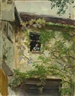 Max Slevogt, HOFECKE MIT FRAU AM FENSTER (NEUKASTEL)