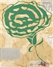 Donald Baechler, Untitled (Green Flower)