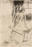 Jacques Villon, Minne appuyée au fauteuil