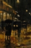 Lesser Ury, Rainy Night, Berlin