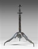 Diego Giacometti, PIED DE LAMPE TRIPODE FEUILLAGE