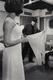 Charlie Chaplin directs Sophia Loren in A Countess from Hong Kong, Pinewood Studios near London