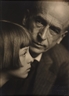 Trude Fleischmann, Artist and writer Ernst Wagner with his daughter Christl, Vienna