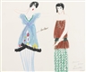 David Hockney, Poiret Gowns For Mamelles Iv (From 'Les Mamelles De Tiresias')