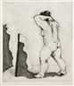 William Kentridge, WOMAN WITH MIRROR