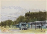 Wolf Kahn, Hinesburg, New Hampshire Raceway