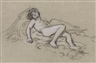 Elihu Vedder, 4 works:  drawings