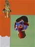 Allen Jones, 2 Works: Portrait/Mother; Untitled