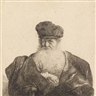 Rembrandt, OLD MAN WITH BEARD, FUR CAP AND VELVET CLOAK