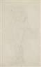 Edward Burne-Jones, STANDING FEMALE NUDE  ;  FEMALE HEAD STUDY
