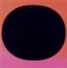 Rupprecht Geiger, 2 Works: Rundes schwarz/ schwarz auf leuchtrot kalt bis rot-orange. Leuchtrot orange-leuchtrot warm