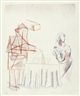 David Hockney, Figures with still life