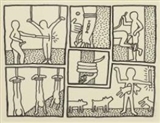 The blueprint drawings