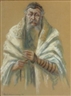 Max Liebermann, Rabbi with Tallit and Teffilin