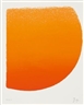 Rupprecht Geiger, Variation of Color Round II / Fluorescent Red Hot with Cold Splashes on Pink; Untitled