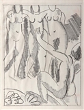 Odysseus and Nausicaa from Illustrations from James Joyce's Ulysses