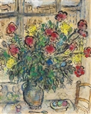 Le bouquet devant la fenêtre