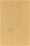 Gustav Klimt, Schwangere im Profil nach links, Studie zu ,Hoffnung I