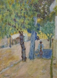 PERSONNAGE SOUS UN ARBRE