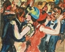 Max Pechstein, BEIM TANZ I (TANZPARTY I) (AT THE BALL I (BALL I))