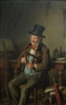 Continental School, 19th Century, HAPPY VIOLINIST