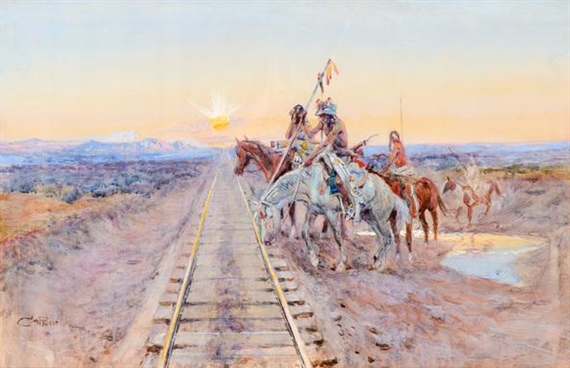 Charles Marion Russell, Trail of the Iron Horse