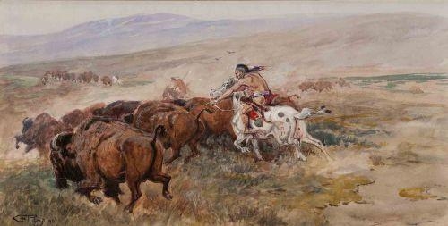 Charles Marion Russell, Buffalo Hunt