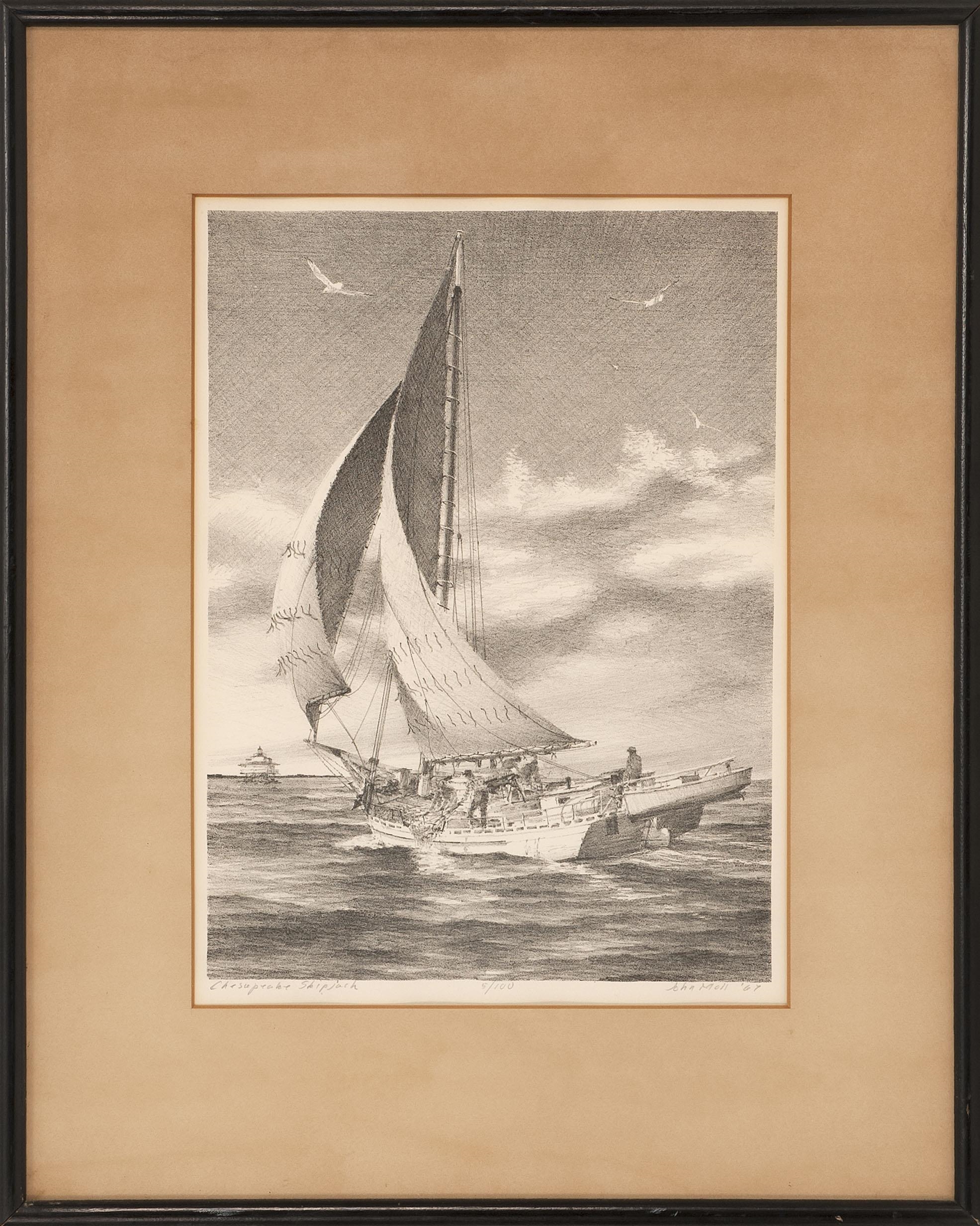 John Moll Chesapeake Skipjack, print