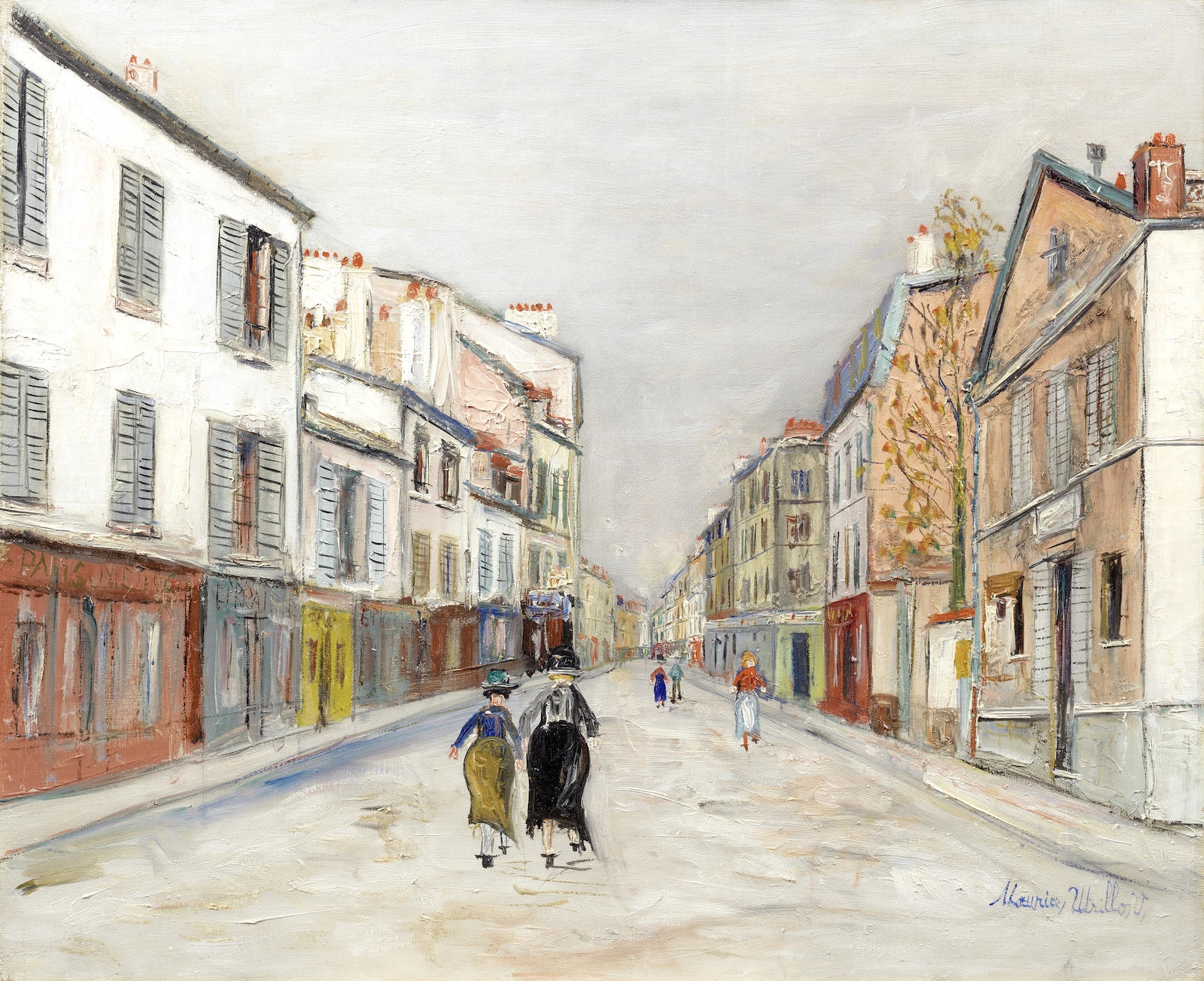 Maurice Utrillo Rue à Montmartre, 1935, Oil on...