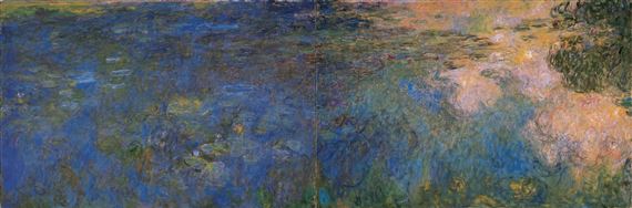 Claude Monet (1840-1926), Lake of Water Lillies (Bassin aux nympheas), 1917-1920, 2 x 0.9m