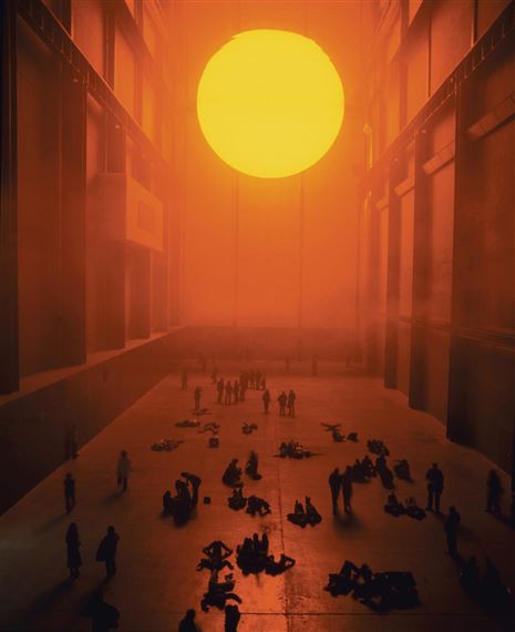 Olafur Eliasson, The Weather Project, 2003. Installation. Image copyright of the artist.