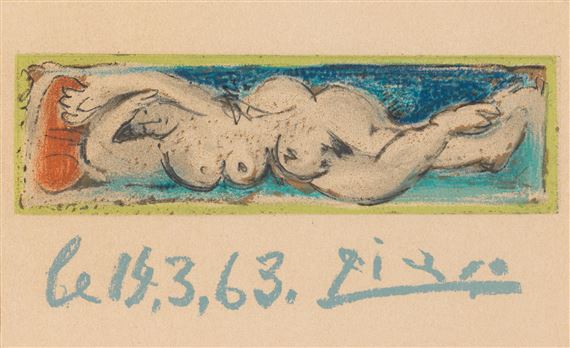 Pablo Picasso Reclining Nude 1963 MutualArt