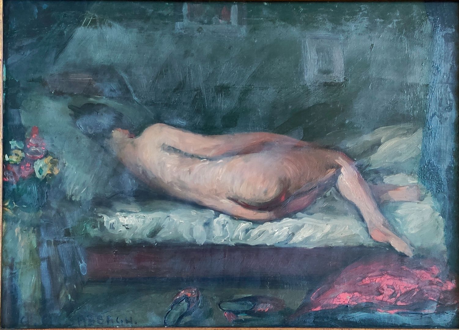 Georges Hanna Sabbagh Reclining Nude MutualArt