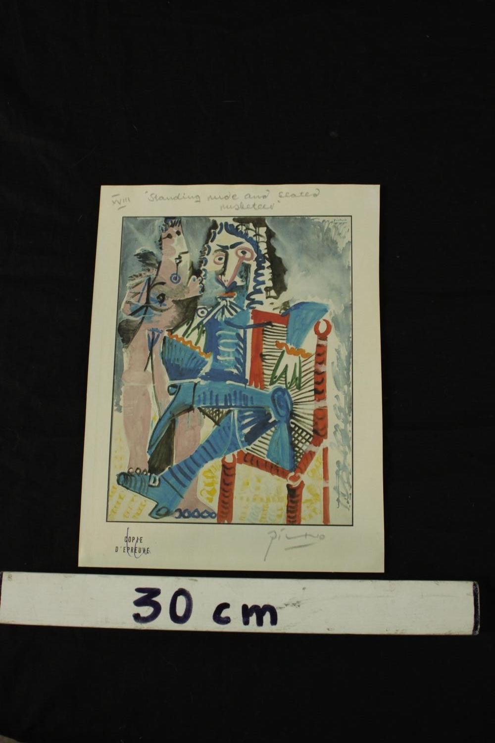 Pablo Picasso Standing Nude And Seated Musketeer MutualArt