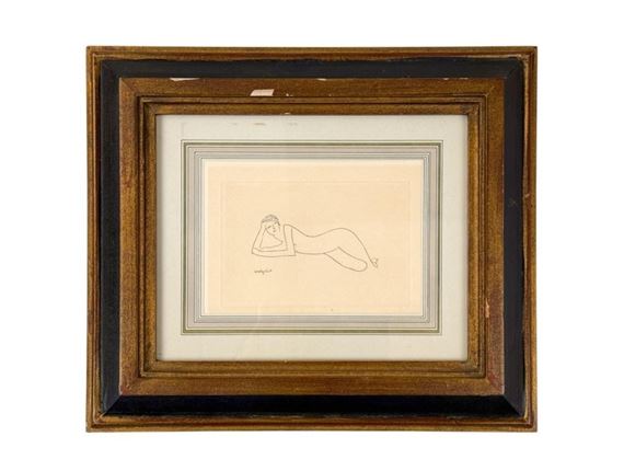 Amedeo Modigliani Modigliani Reclining Nude C Etching Circa