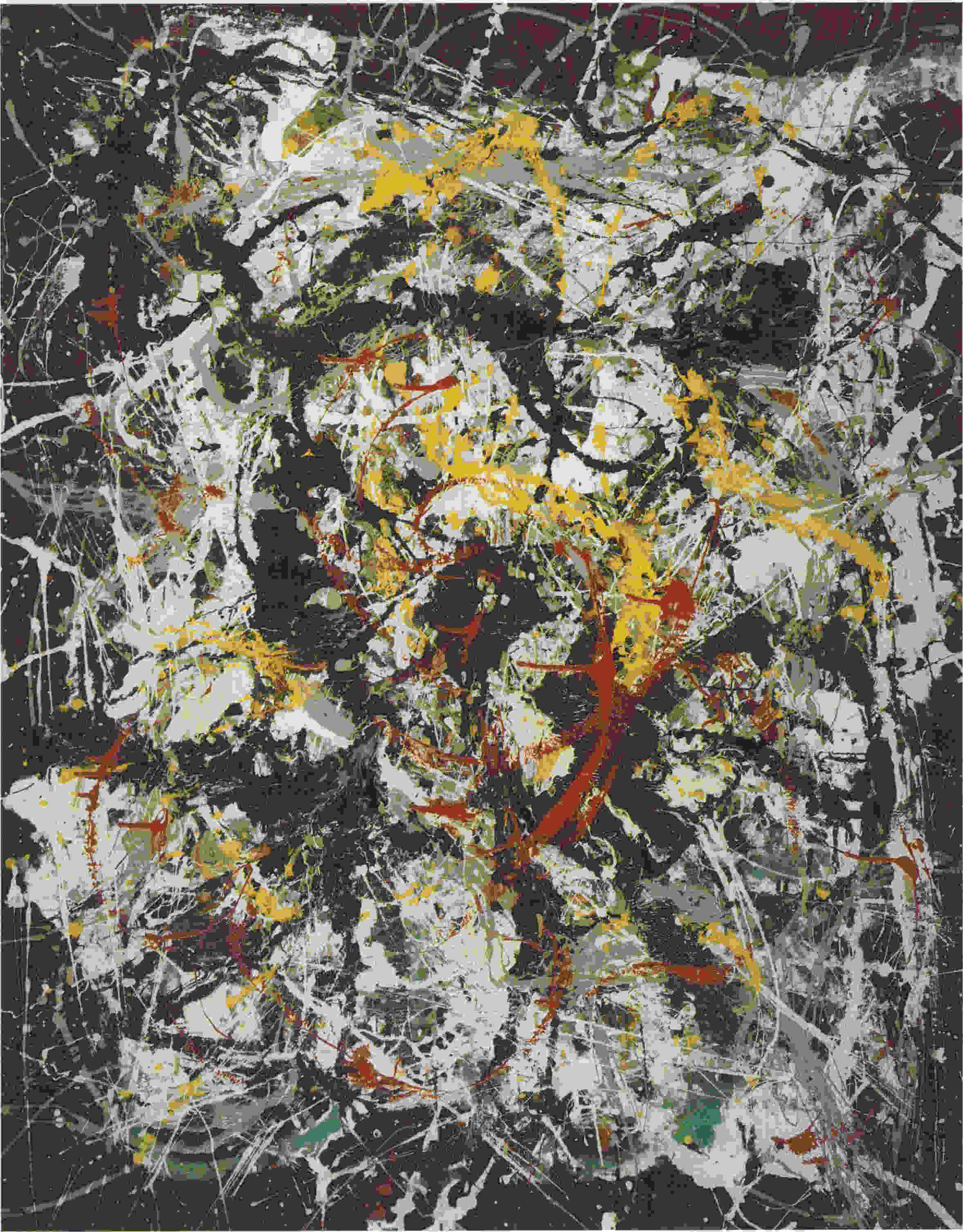 CHOICES of CANVAS 30W"x30H" NUMBER 18 1950 by JACKSON POLLOCK 