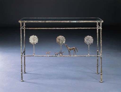 Grande Tapisserie Diego Giacometti – La Promenade Des Amis – XXème – Tissée Main 248x172 Cm